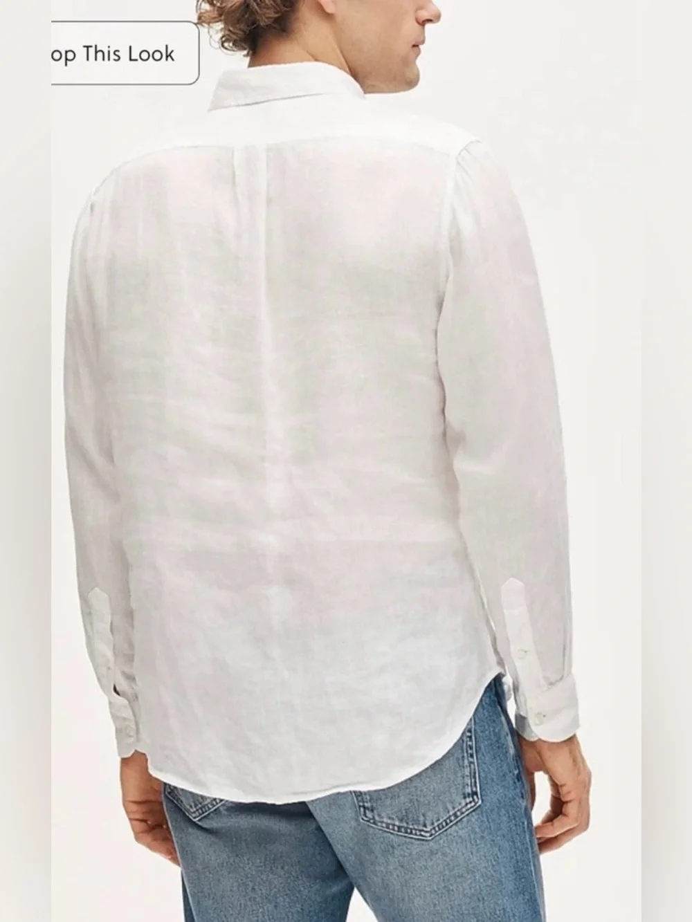 J.Crew Slim Baird McNutt Irish linen shirt in white